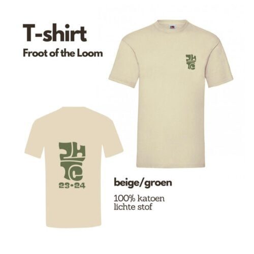 ZHTC T-shirt beige/groen