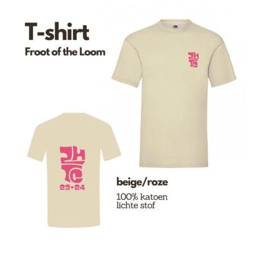 ZHTC T-shirt beige/roze