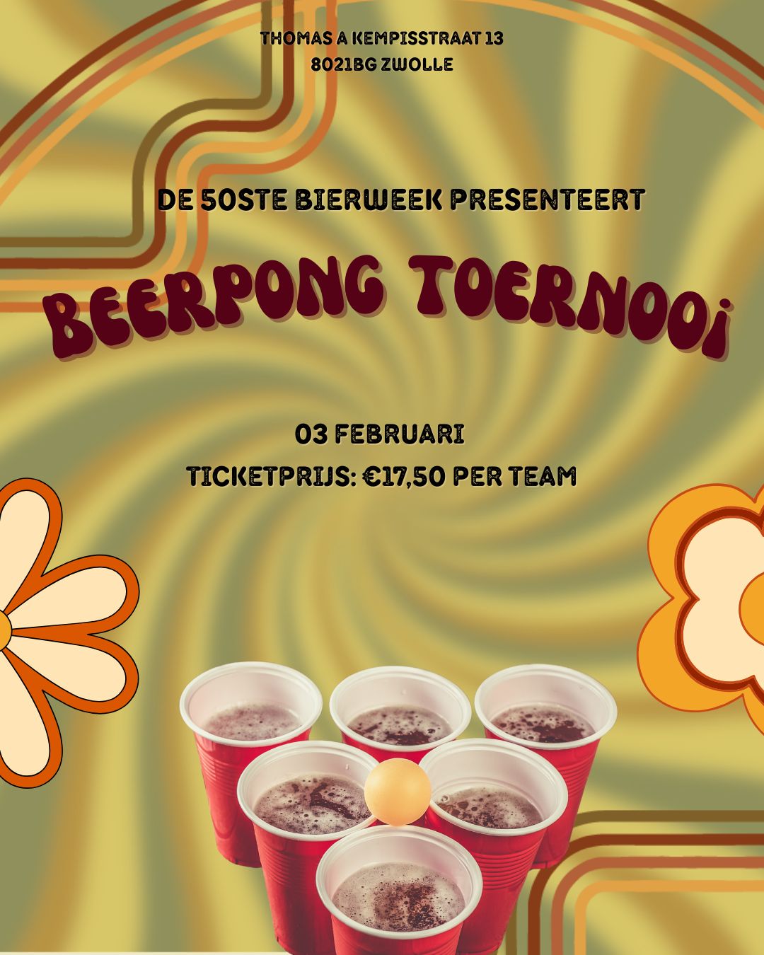 beerpong toornooi 50ste bierweek